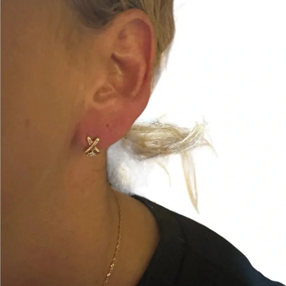 14K Gold & Diamond Necklace & Earrings - Picture 15 of 15